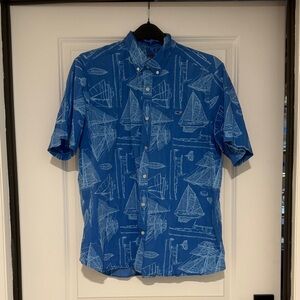 Vineyard Vines  Men's Blue Short Sleeve Shirt